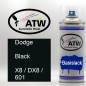 Preview: Dodge, Black, X8 / DX8 / 601: 400ml Sprühdose, von ATW Autoteile West.